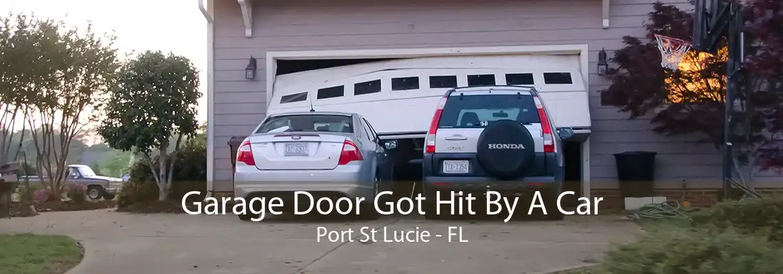 Garage Door Got Hit By A Car Port St Lucie - FL